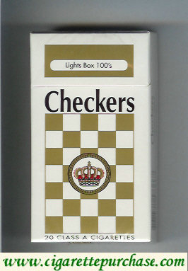 Checkers Lights box 100s cigarettes